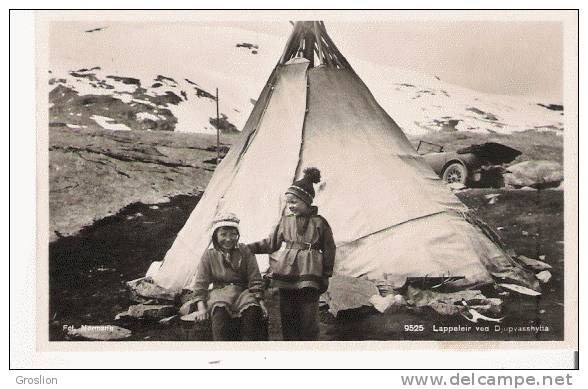 LAPPELEIR VED DJUPVASSHYTA 9525 (LAPPONS CARTE PHOTO BEAU PLAN) 1937 - Norvège