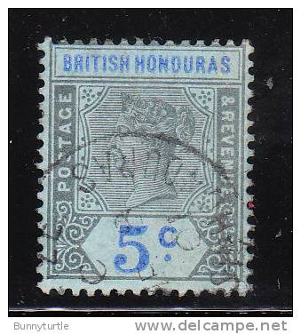 British Honduras 1899 - 1901 Numeral Tablet 5c Used - Honduras Britannique (...-1970)