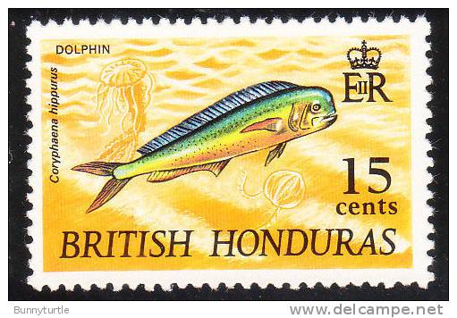 British Honduras 1968 July 15 Litho. Fish 15c MNH - Honduras Britannico (...-1970)
