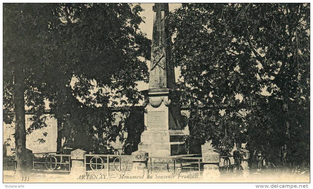 CPA 45 ARTENAY MONUMENT DU SOUVENIR FRANCAIS - Artenay