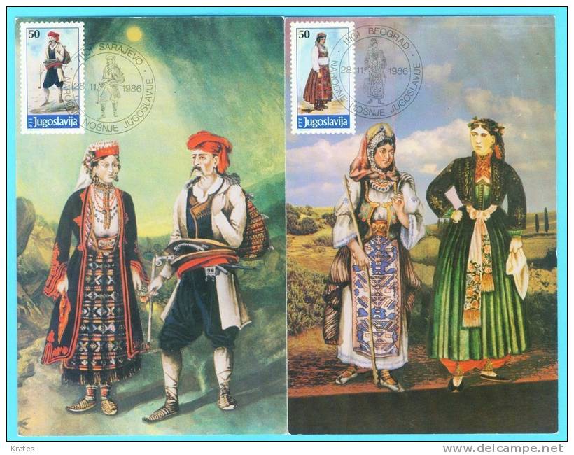 Postcard  - National Costume, Yugoslavia    (6433) - Zonder Classificatie