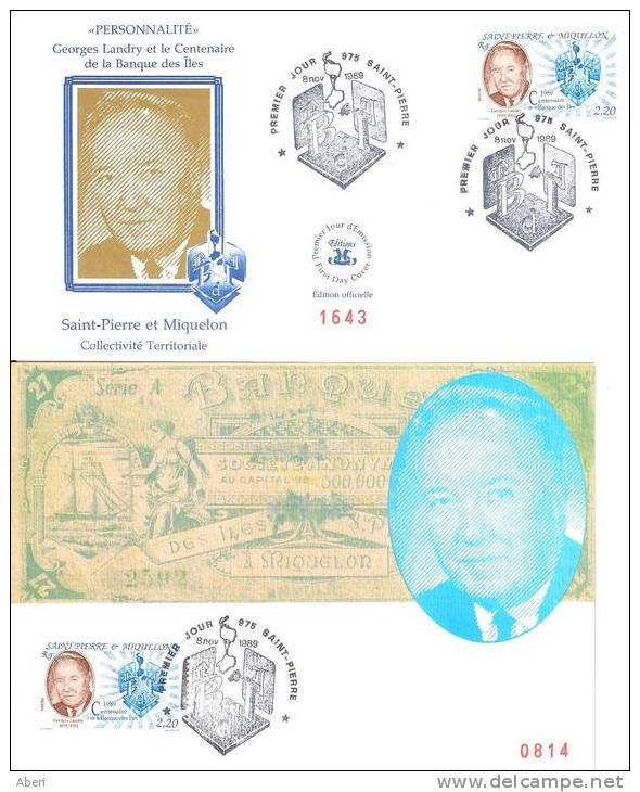 FDC 849  GEORGES LANDRY - CP Et ENVELOPPE - FDC