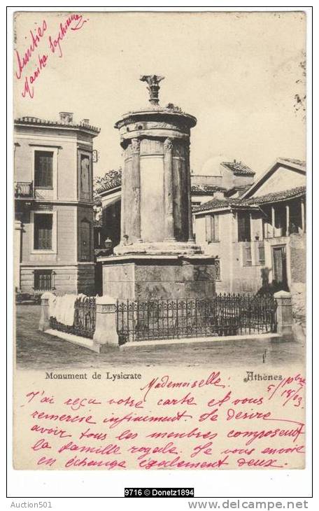 09716g ATHÈNES - Monument De LYSICRATE  - 1903 - Griechenland