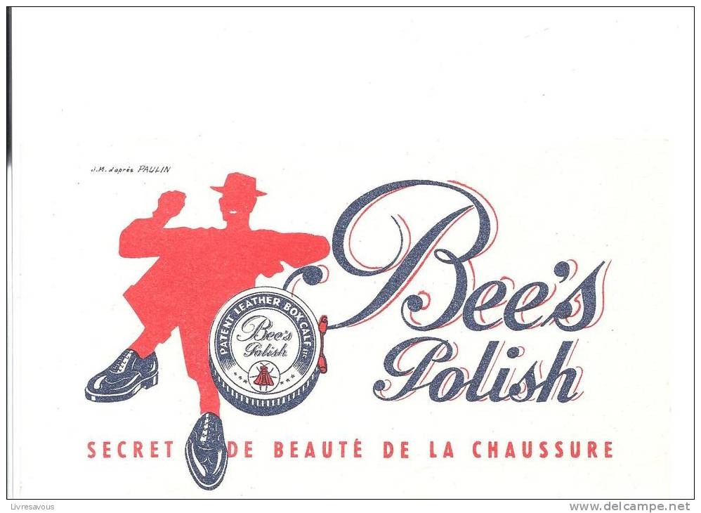 Buvard Bee's Polish Secret De La Beauté De La Chaussure - Schuhe