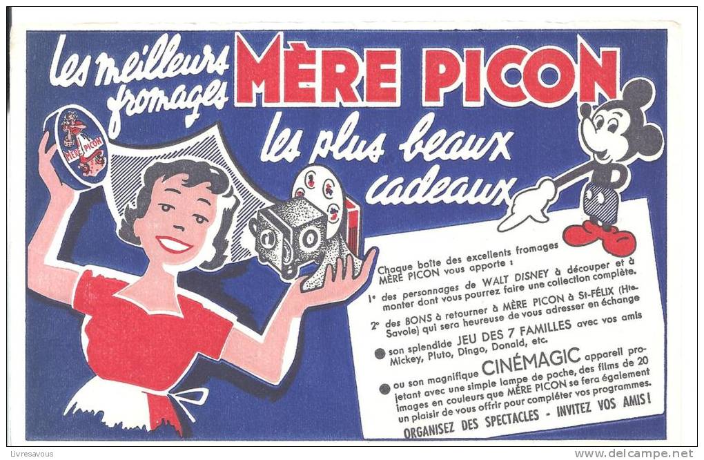 Buvard Mère Picon Le Meilleur Fromage, Les Plus Beaux Cadeaux - Lattiero-caseario