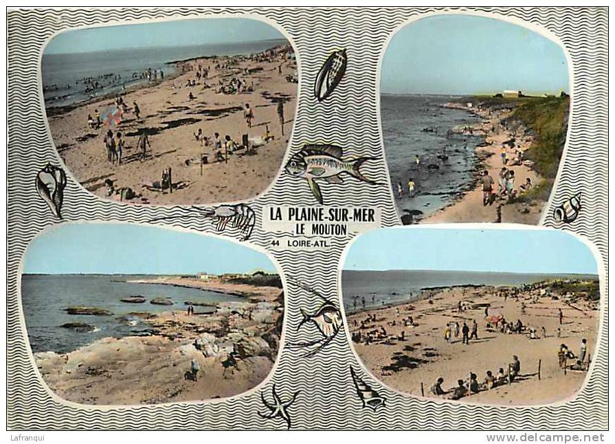 Loire Atlantique  -gd Format - Ref B339- La Plaine Sur Mer - Le Mouton - Carte Multivues  - Carte Bon Etat - - La-Plaine-sur-Mer