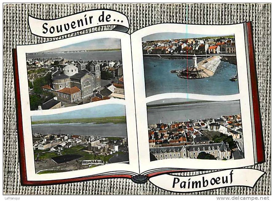 Loire Atlantique  -gd Format - Ref B301- Paimboeuf - Carte Multivues Aeriennes - Carte Bon Etat - - Paimboeuf