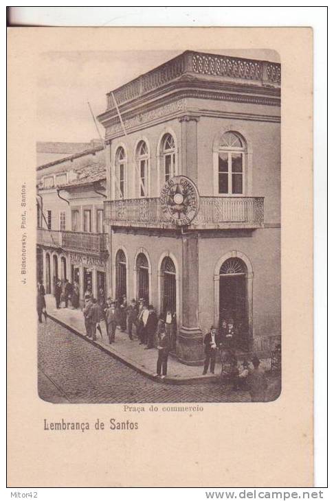 22-Brasile-Brazil-Lembranca De Santos-Praca Do Commercio-Mestiere: Lustrascarpe1901 - Sonstige