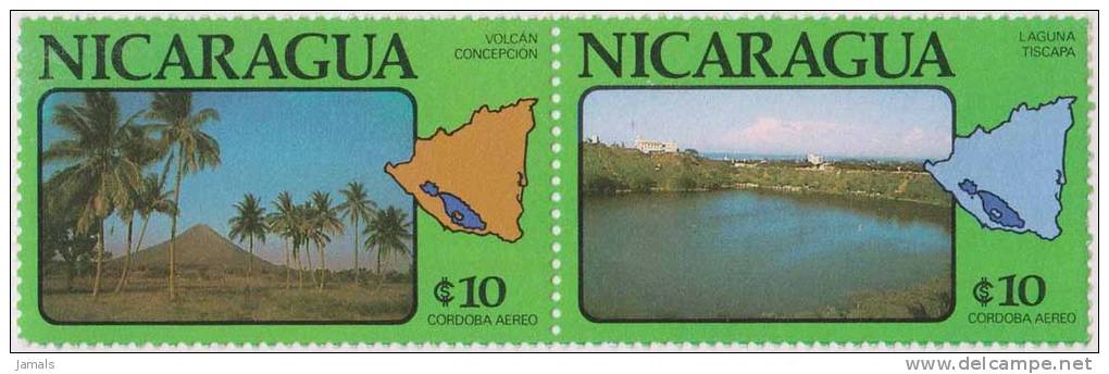 Volcano, Geology, Lake, Map, Mint Nicaragua - Volcans