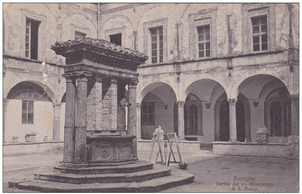 Cortile Del Ex Monastero Di S. Pietro, Perugia (Umbria), Italy, 1900-1910s - Perugia