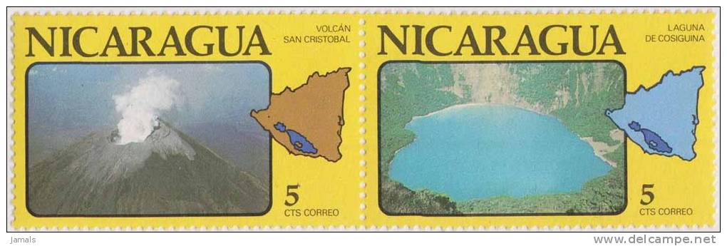 Volcano, Geology, Lake, Map, Mint Nicaragua - Volcanos