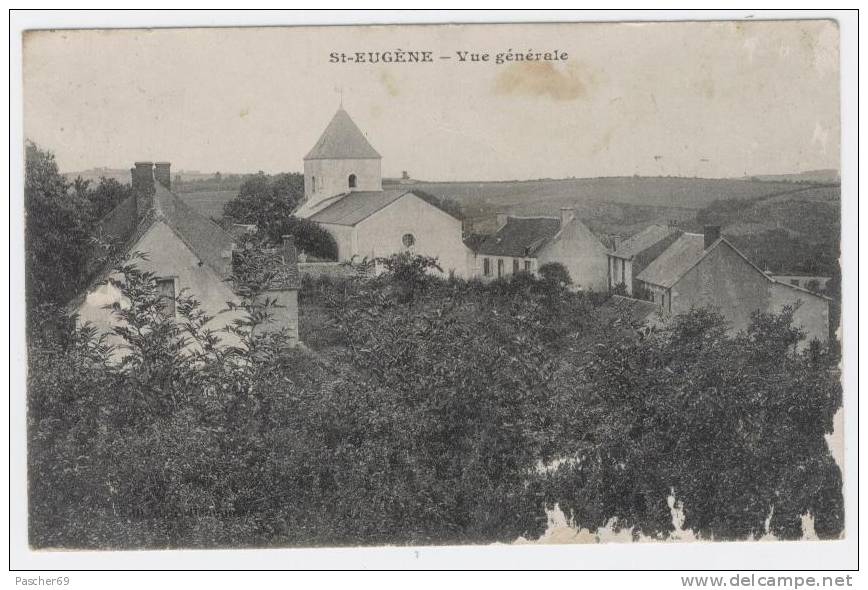 SAINT-EUGENE  (71)  GUEUGNON   VUE GENERALE   CARTE RARE  /  732 - Gueugnon