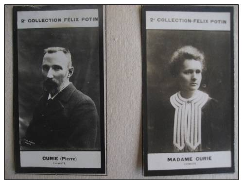 Pierre Et  Marie Curie  Lot 2  Anciennes Photos Bromure - Collection Felix POTIN - Célébrités