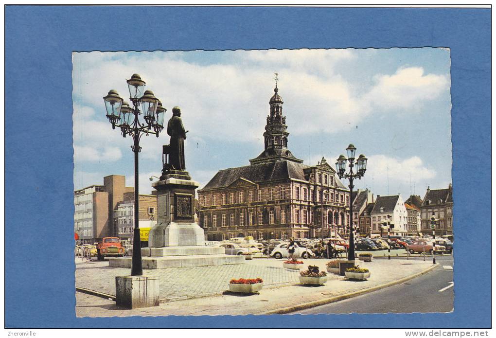 CPSM - MAASTRICHT - Markt Met Stadhuis En Standbeeld Van Minckelers - Uitvinder Van Het Lichtgas - Maastricht