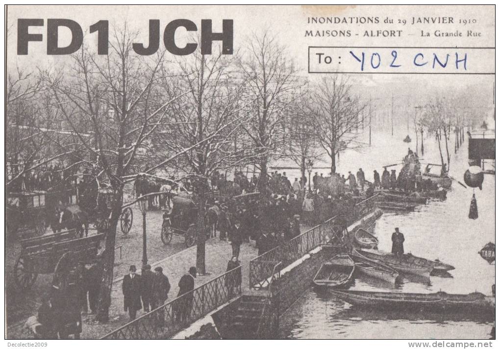ZS30425 Cartes QSL Radio FD1JCH France Used Perfect Shape Back Scan At Request - Radio