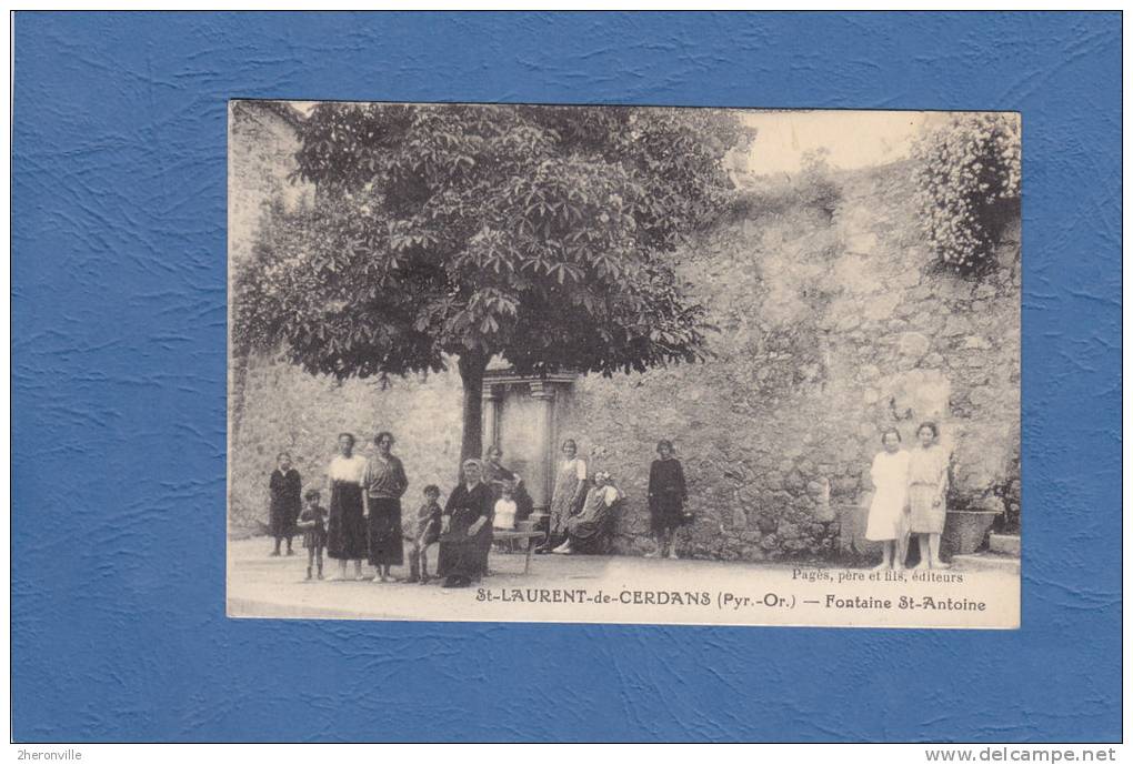 CPA - SAINT LAURENT De CERDANS - Fontaine Saint Antoine - Autres & Non Classés