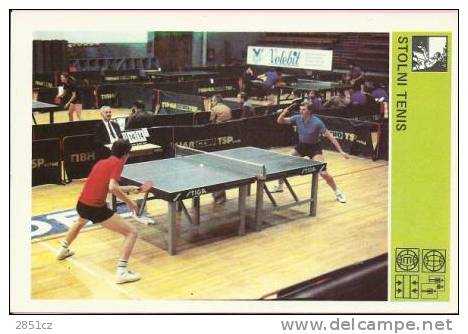 SPORT CARD No 58 - TABLE TENNIS, Yugoslavia, 1981., 10 X 15 Cm - Table Tennis