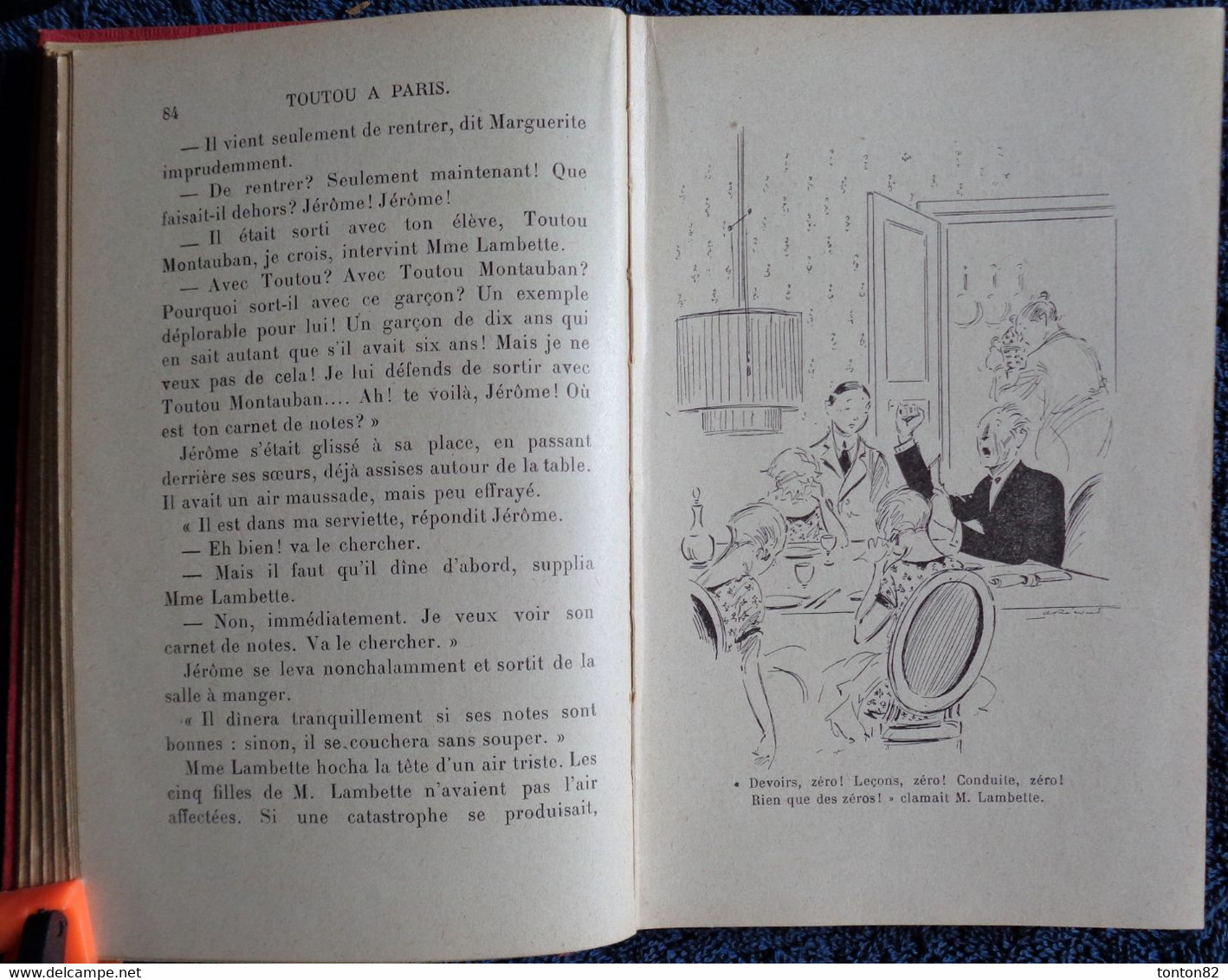 Magdeleine du Genestoux - Toutou à Paris - Bibliothèque Rose Illustrée- ( 1929 ) - Illustrations : A. Pécoud