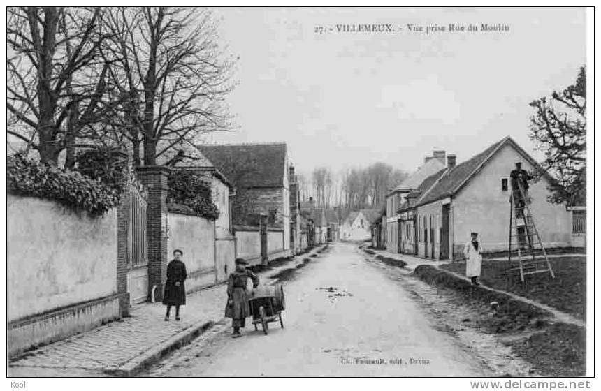 28Z91-5- VILLEMEUX - Vue Prise Rue Du Moulin -  Ch. Foucault N° 27 - Villemeux-sur-Eure