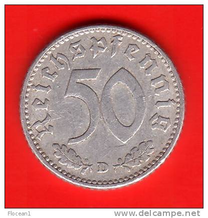 **** ALLEMAGNE - GERMANY - 50 REICHSPFENNIG 1935 D - THIRD REICH **** EN ACHAT IMMEDIAT - 50 Reichspfennig