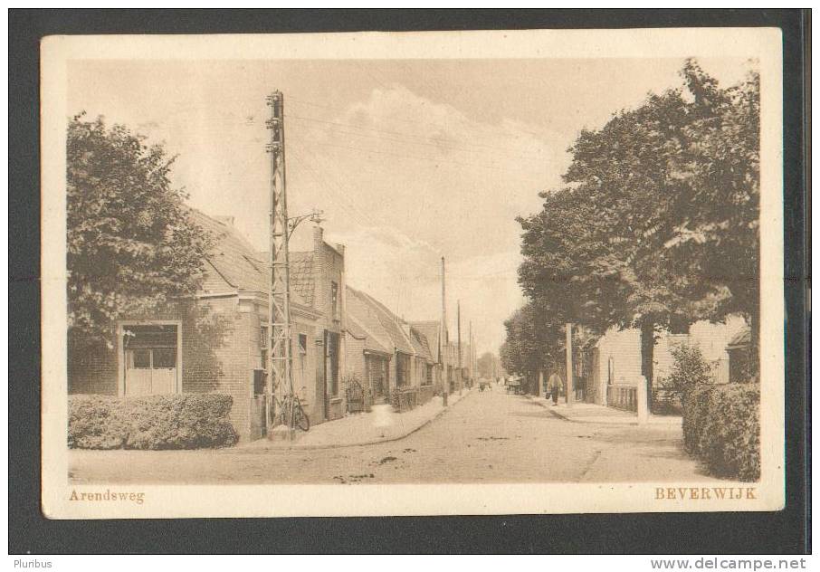 NETHERLANDS ,  BEVERWIJK ,  ARENDSWEG  , OLD  POSTCARD - Beverwijk