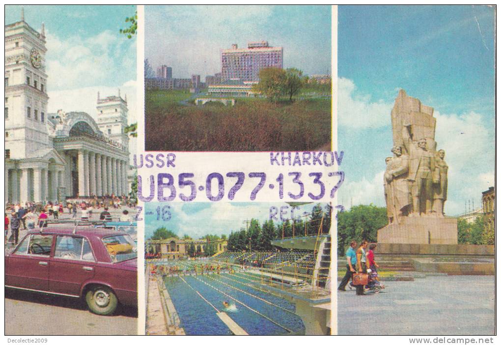 ZS30432 Cartes QSL Radio Kharkov USSR Multiviews Used Perfect Shape Back Scan At Request - Radio