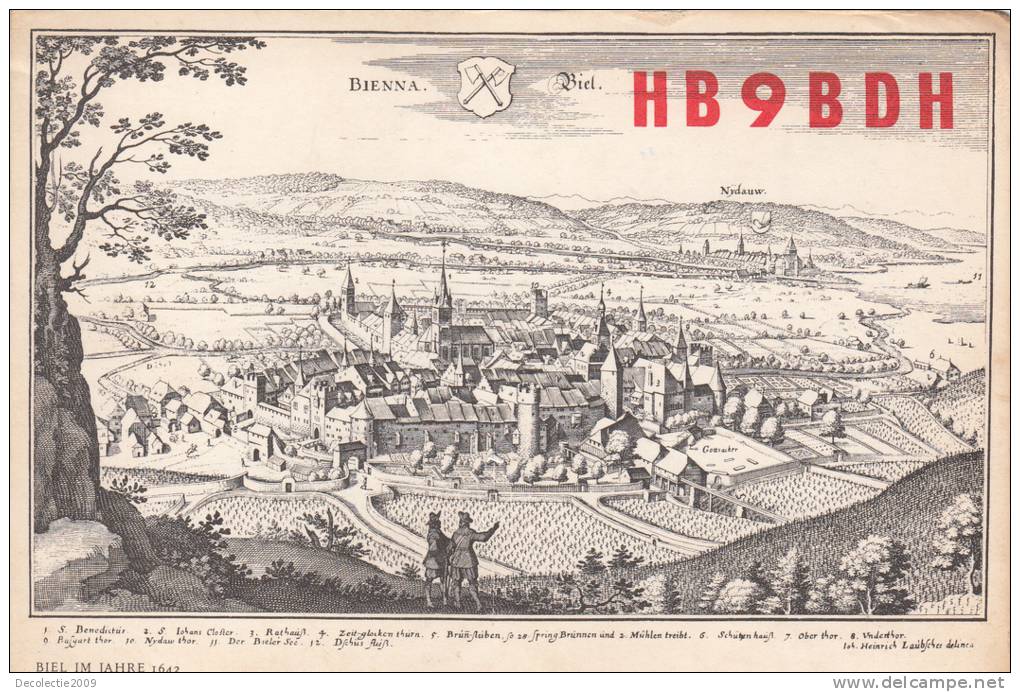 ZS30441 Cartes QSL Radio HB9BDH Helvetia Used Perfect Shape Back Scan At Request - Radio