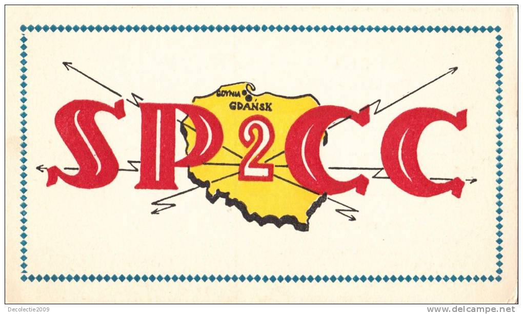 ZS30458 Cartes QSL Radio SP2CC POLAND Used Perfect Shape Back Scan At Request - Radio