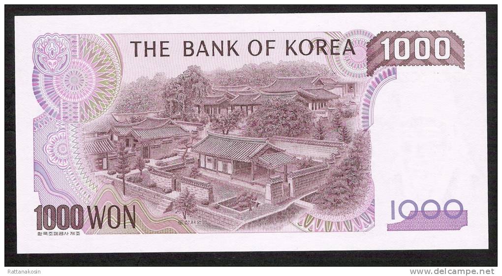 KOREA SOUTH   P47   1000  WON    1983    UNC. - Korea (Süd-)
