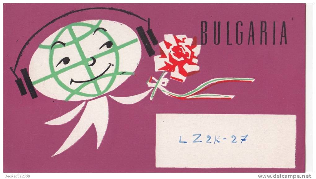 ZS30465 Cartes QSL Radio LZ2K-27 BULGARIA Used Perfect Shape Back Scan At Request - Radio