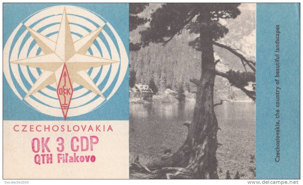 ZS30490 Cartes QSL Radio OK3CDP CZECHOSLOVAKIA Used Perfect Shape Back Scan At Request - Radio