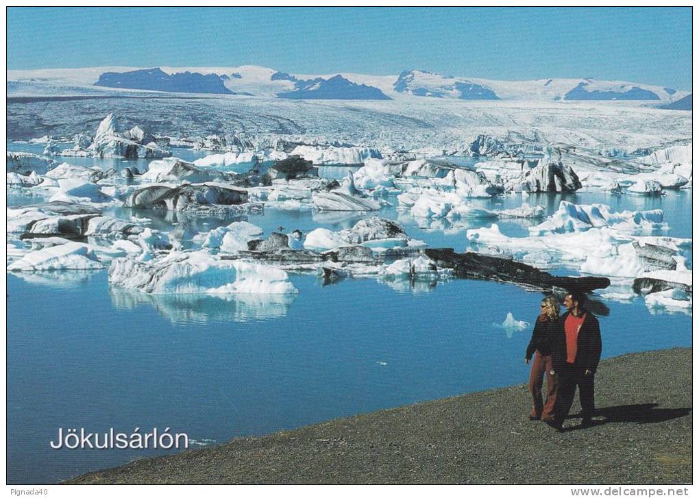 Cp , ISLANDE , JÖKULSARLON , The Glacial-river-lagoon - Islande