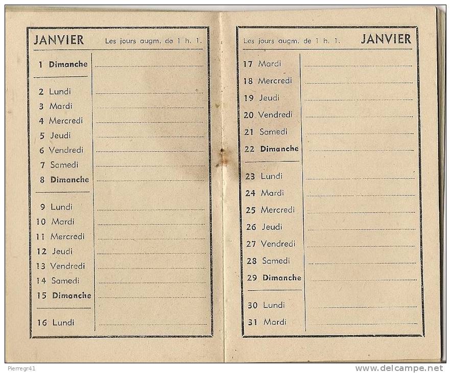 CALENDRIER-PT FORMAT-1939-AGENDA 1939-ORPHELINAT DES CHEMINS DE FER-7x12cm-20PagesBE - Klein Formaat: 1921-40