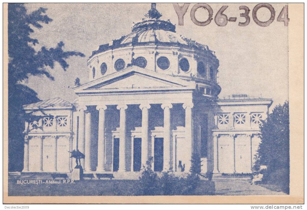 ZS30567 Cartes QSL Radio YO6-304 ROMANIA BUCURESTI Used Perfect Shape Back Scan At Request - Radio