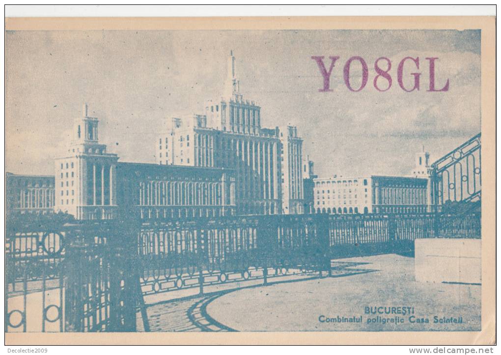 ZS30568 Cartes QSL Radio YO8GL ROMANIA BUCURESTI Used Perfect Shape Back Scan At Request - Radio