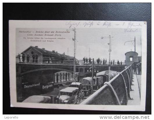 AK LONTZEN HERBESTHAL Bahnhof Gare 1915   // Q9647 - Lontzen