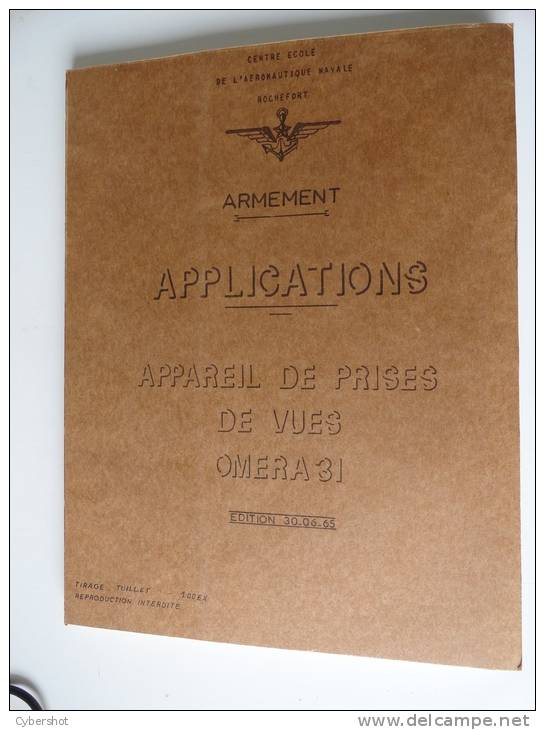 RARE :ARMEMENT APPLICATIONS APPAREIL DE PRISES DE VUES OMERA 31 (100 Exp.) - Boten