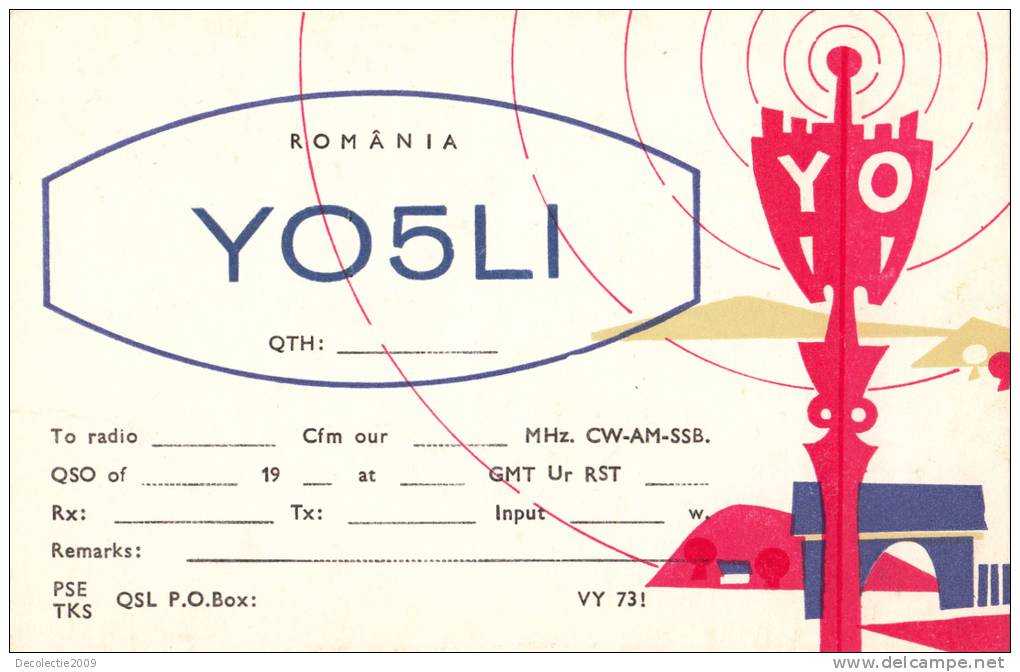 ZS30594 Cartes QSL Radio YO5LI ROMANIA Used Perfect Shape Back Scan At Reques - Radio