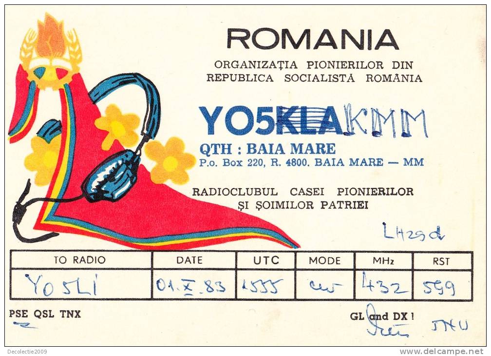 ZS30609 Cartes QSL Radio YO5KMM ROMANIA Used Perfect Shape Back Scan At Reques - Radio