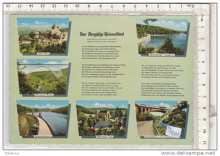 PO3931B# GERMANIA - GERMANY - BERGISCHEN LAND - MUNGSTENER BRUKE - REMSCHEIDER TALSPERRE - SCHWEBEBAHN WUPPERTAL  No VG - Altri & Non Classificati