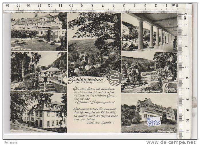 PO3937B# GERMANIA - GERMANY - SCHLANGENBAD IM TAUNUS  VG 1967 - Schlangenbad