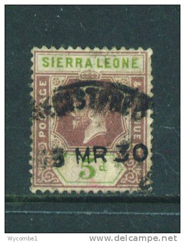 SIERRA LEONE  -  1912/22  George V  5d  Used As Scan - Sierra Leone (...-1960)