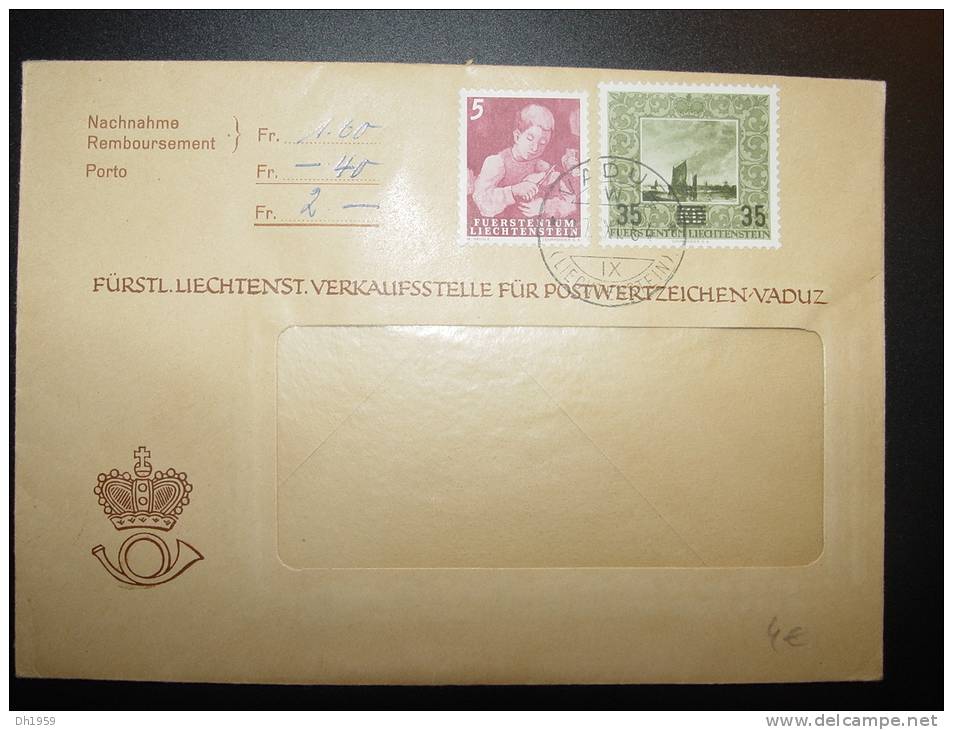 1954 LIECHTENSTEIN - Covers & Documents