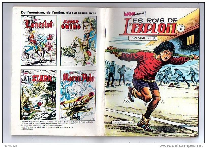 LES ROIS DE L' EXPLOIT N° 36 : "Trimestriel  Mars 1982 Mon Journal" - Mon Journal