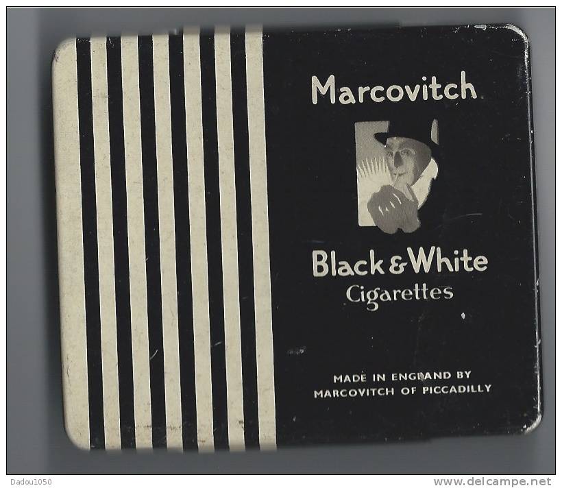 Boite  Cigarettes MARCOVITCH BLAK & WHITE - Sonstige & Ohne Zuordnung