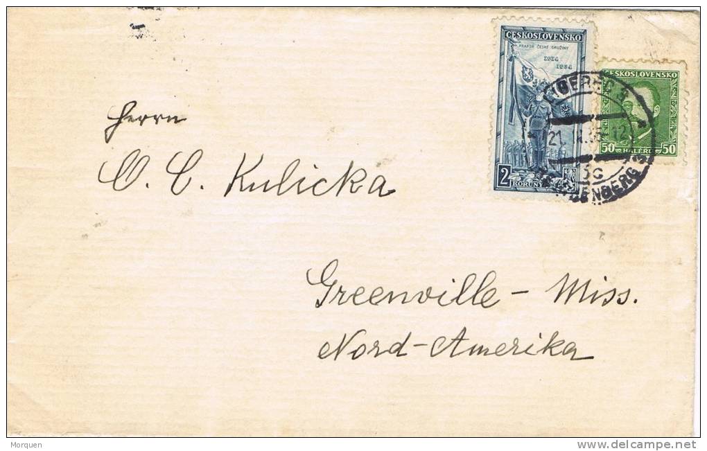 Carta LIBEREC / Reichemberg (checoslovaquia) 1935 - Covers & Documents