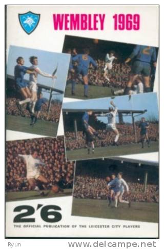 Wembley 1969  Plaquette D'époque Sur Le Club De Leicester Finaliste De La Cup 1969 - 1950-Aujourd'hui