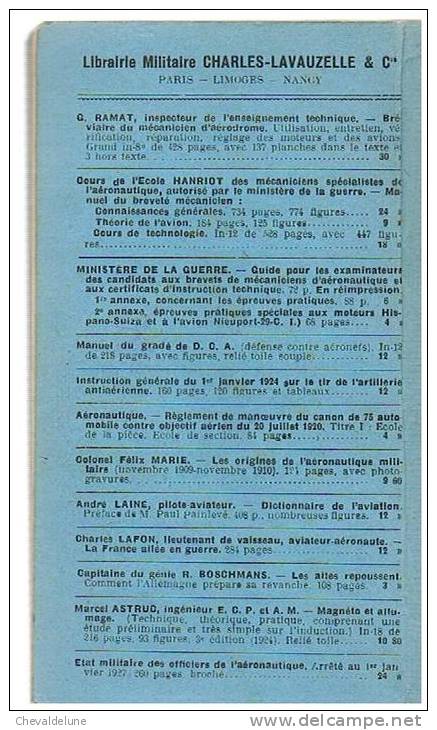 GEORGES RAMAT :  MANUEL DU BREVETE MECANICIEN - NOTIONS THEORIQUES SUR LE MOTEUR 1930 - AeroAirplanes