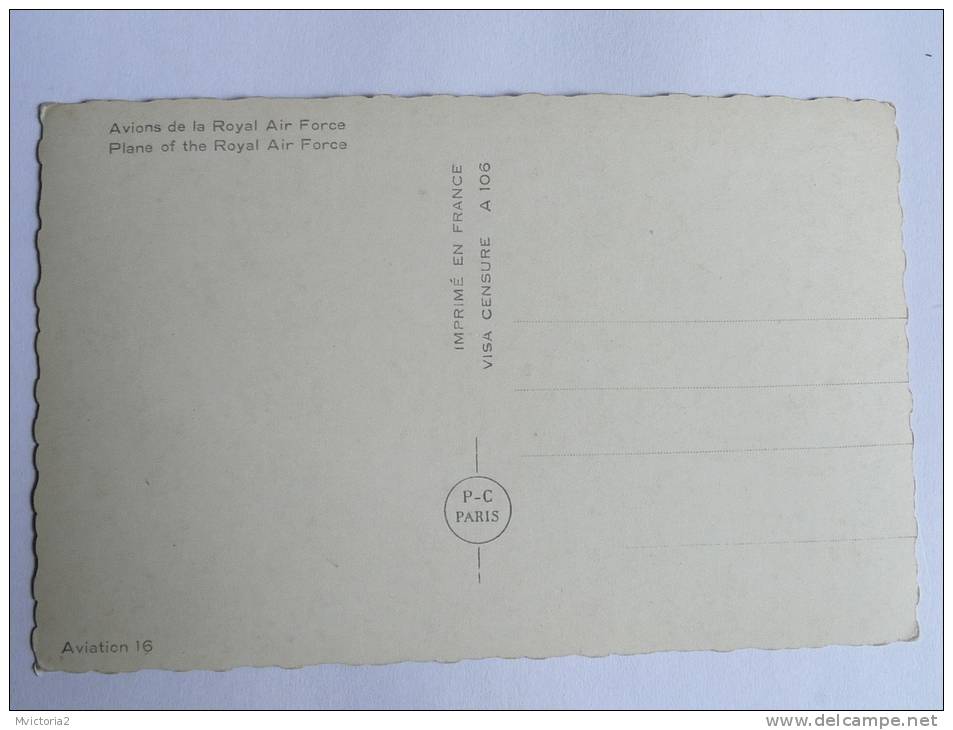 Avions De La ROYAL AIR FORCE En MER - 1939-1945: 2nd War