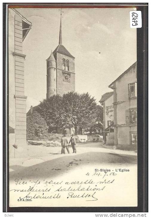 ST BLAISE - L'EGLISE  - TB - Saint-Blaise